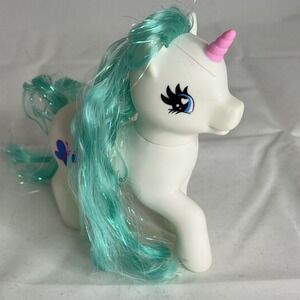 My Little Pony G3 Unicorn Teal Hair Pink Horn Butterfly Cutie Mark